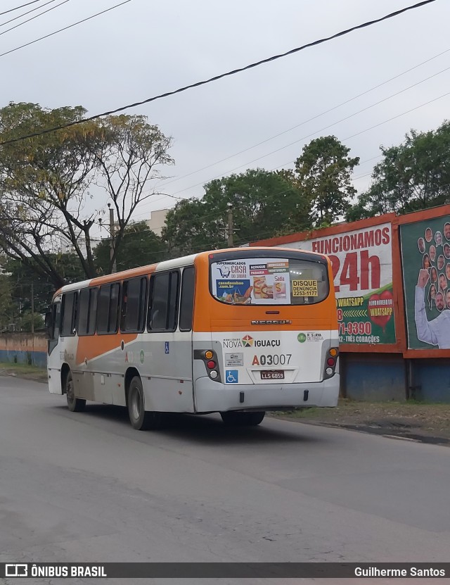 Linave Transportes A03007 na cidade de Nova Iguaçu, Rio de Janeiro, Brasil, por Guilherme Santos. Número da foto: #11454499.