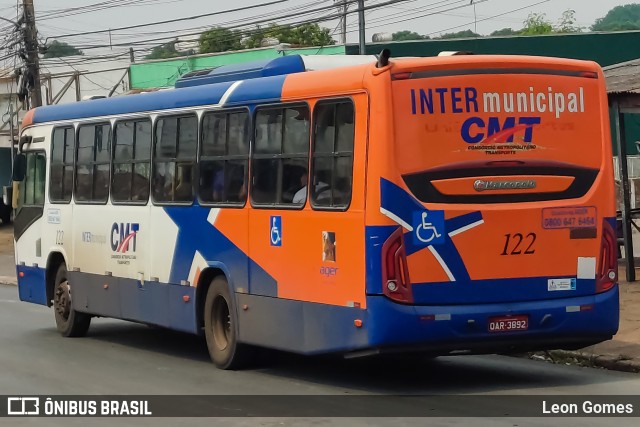 CMT - Consórcio Metropolitano Transportes 122 na cidade de Várzea Grande, Mato Grosso, Brasil, por Leon Gomes. ID da foto: 11455688.