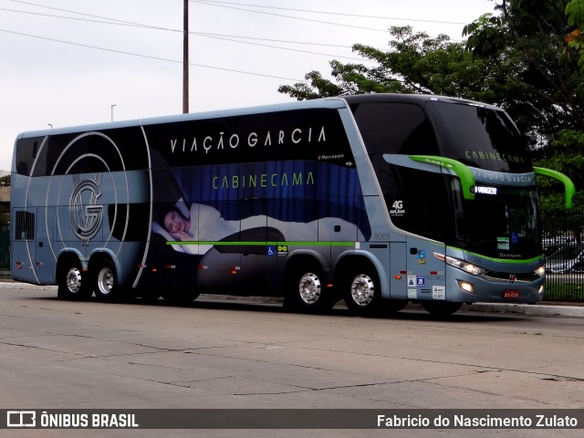 Viação Garcia 8005 na cidade de São Paulo, São Paulo, Brasil, por Fabricio do Nascimento Zulato. ID da foto: 11455969.