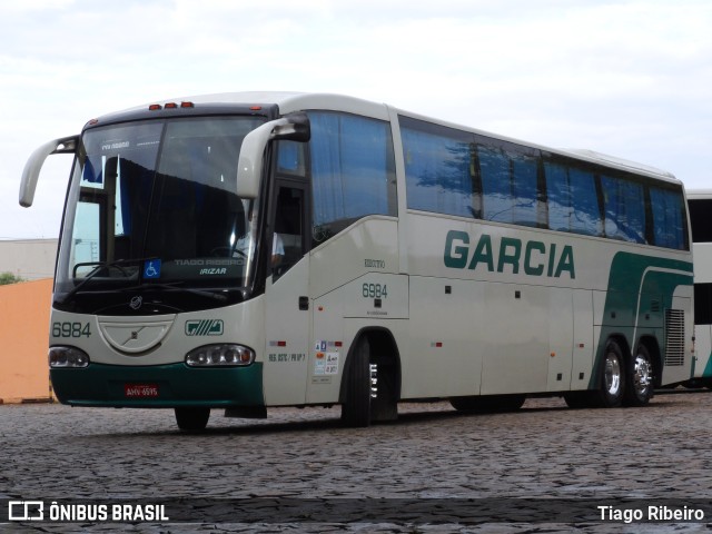 Viação Garcia 6984 na cidade de Londrina, Paraná, Brasil, por Tiago Ribeiro. ID da foto: 11456224.