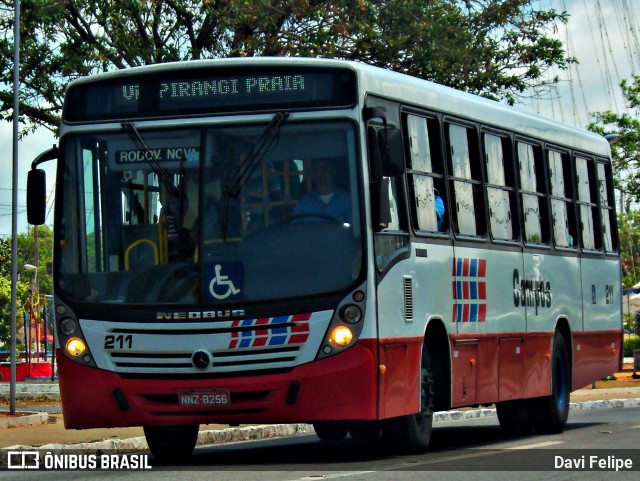 MDC - Viação Campos 211 na cidade de Natal, Rio Grande do Norte, Brasil, por Davi Felipe. ID da foto: 11454913.