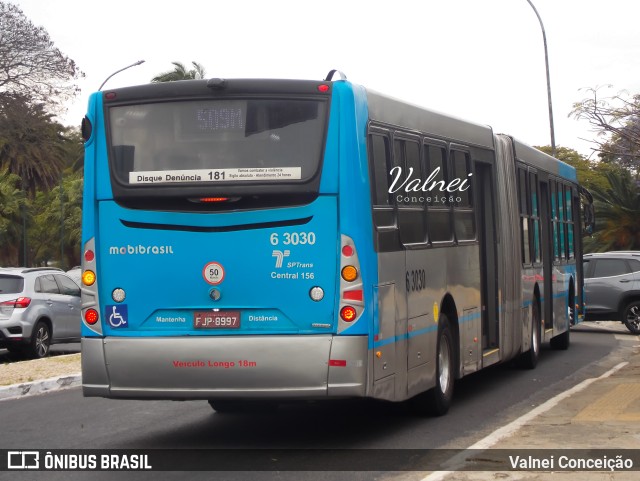 Viação Paratodos > São Jorge > Metropolitana São Paulo > Mobibrasil 6 3030 na cidade de São Paulo, São Paulo, Brasil, por Valnei Conceição. ID da foto: 11456448.