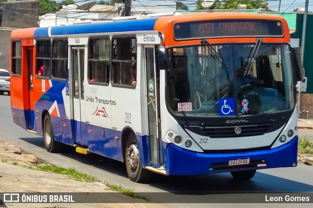 União Transportes 282 na cidade de Várzea Grande, Mato Grosso, Brasil, por Leon Gomes. ID da foto: 11455673.