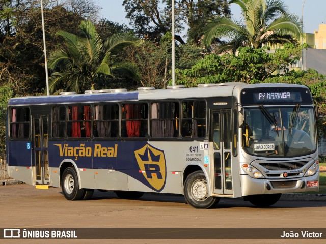 Viação Real 6411 na cidade de Maringá, Paraná, Brasil, por João Victor. ID da foto: 11457933.