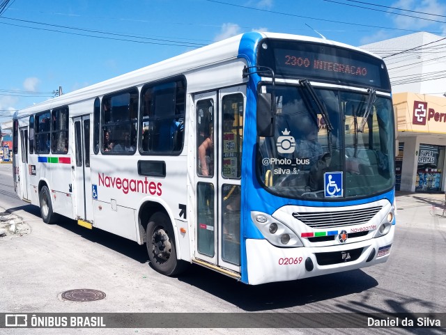 Consórcio Navegantes - 02 > Viação São Jorge > Transurb Transporte Urbano 02069 na cidade de João Pessoa, Paraíba, Brasil, por Daniel da Silva. Número da foto: #11456999.