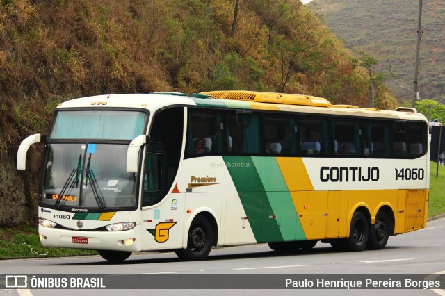 Empresa Gontijo de Transportes 14060 na cidade de Piraí, Rio de Janeiro, Brasil, por Paulo Henrique Pereira Borges. ID da foto: 11457898.