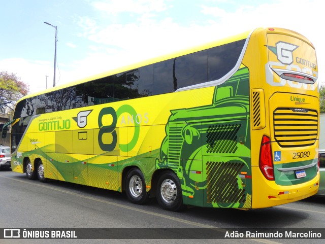 Empresa Gontijo de Transportes 25080 na cidade de Belo Horizonte, Minas Gerais, Brasil, por Adão Raimundo Marcelino. ID da foto: 11459132.