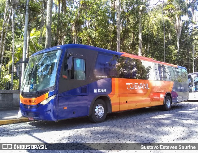 Evanil Transportes e Turismo RJ 132.023 na cidade de Petrópolis, Rio de Janeiro, Brasil, por Gustavo Esteves Saurine. Número da foto: #11458240.
