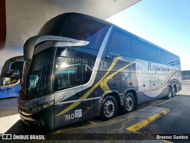 Kopereck Turismo 740 na cidade de Sombrio, Santa Catarina, Brasil, por Brenno Santos. ID da foto: 11456718.