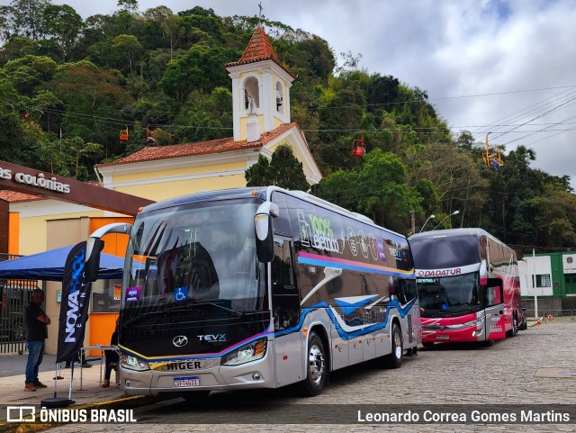 Higer KLQ111HYAEV na cidade de Nova Friburgo, Rio de Janeiro, Brasil, por Leonardo Correa Gomes Martins. ID da foto: 11457782.