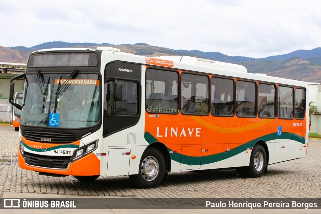 Linave Transportes RJ 146.011 na cidade de Nova Iguaçu, Rio de Janeiro, Brasil, por Paulo Henrique Pereira Borges. Número da foto: #11457424.