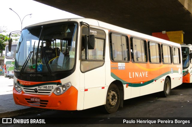 Linave Transportes RJ 146.015 na cidade de Nova Iguaçu, Rio de Janeiro, Brasil, por Paulo Henrique Pereira Borges. Número da foto: #11457435.