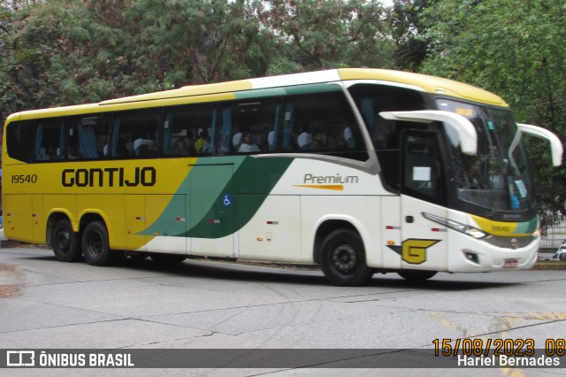 Empresa Gontijo de Transportes 19540 na cidade de São Paulo, São Paulo, Brasil, por Hariel Bernades. ID da foto: 11456650.