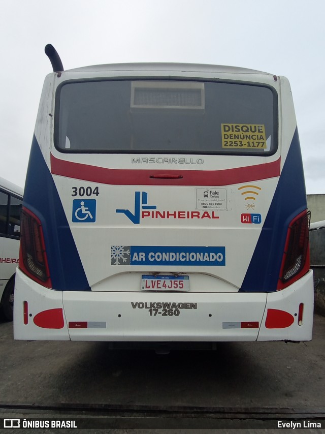Viação Pinheiral 3004 na cidade de Pinheiral, Rio de Janeiro, Brasil, por Evelyn Lima. Número da foto: #11457042.