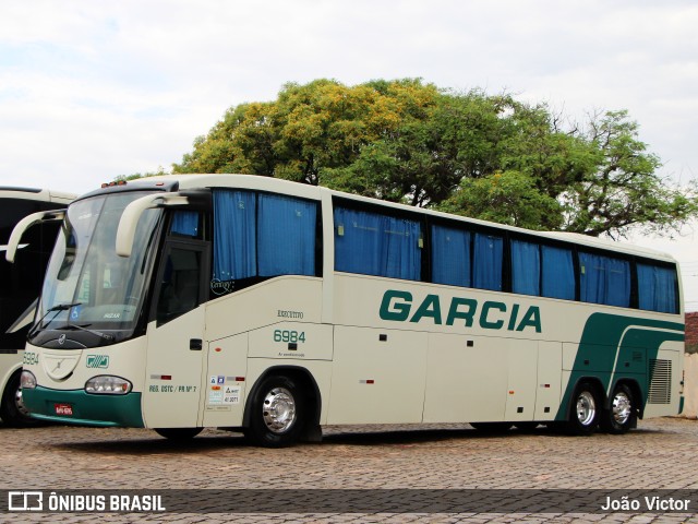 Viação Garcia 6984 na cidade de Londrina, Paraná, Brasil, por João Victor. ID da foto: 11458051.