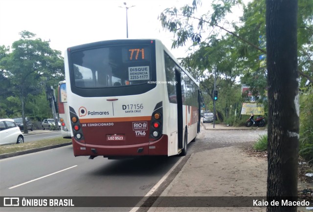 Auto Viação Palmares D17156 na cidade de Rio de Janeiro, Rio de Janeiro, Brasil, por Kaio de Macedo. ID da foto: 11458082.