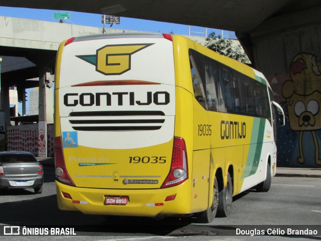 Empresa Gontijo de Transportes 19035 na cidade de Belo Horizonte, Minas Gerais, Brasil, por Douglas Célio Brandao. ID da foto: 11458586.