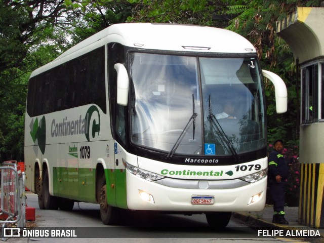 Viação Continental de Transportes 1079 na cidade de São Paulo, São Paulo, Brasil, por FELIPE ALMEIDA. ID da foto: 11459003.