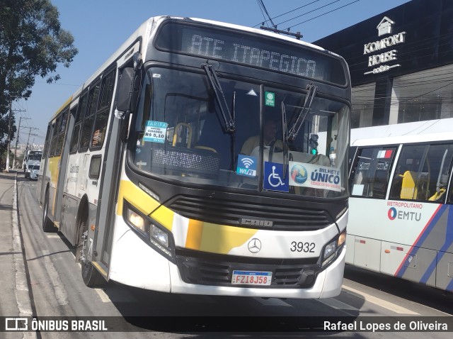 Viação Campo dos Ouros 3932 na cidade de Guarulhos, São Paulo, Brasil, por Rafael Lopes de Oliveira. Número da foto: #11456710.
