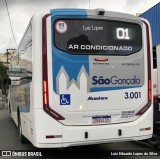 Auto Ônibus Alcântara 3.001 na cidade de São Gonçalo, Rio de Janeiro, Brasil, por Luiz Eduardo Lopes da Silva. ID da foto: :id.