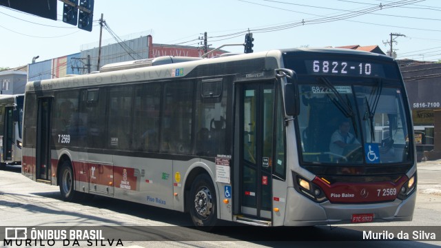 Viação Campo Belo 7 2569 na cidade de São Paulo, São Paulo, Brasil, por Murilo da Silva. Número da foto: #11460964.