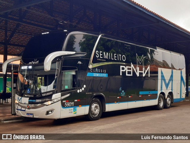 Empresa de Ônibus Nossa Senhora da Penha 59011 na cidade de Embu das Artes, São Paulo, Brasil, por Luis Fernando Santos. Número da foto: #11459315.