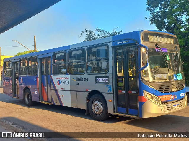 ATT - Alto Tietê Transportes 47.002 na cidade de Mogi das Cruzes, São Paulo, Brasil, por Fabrício Portella Matos. Número da foto: #11461134.
