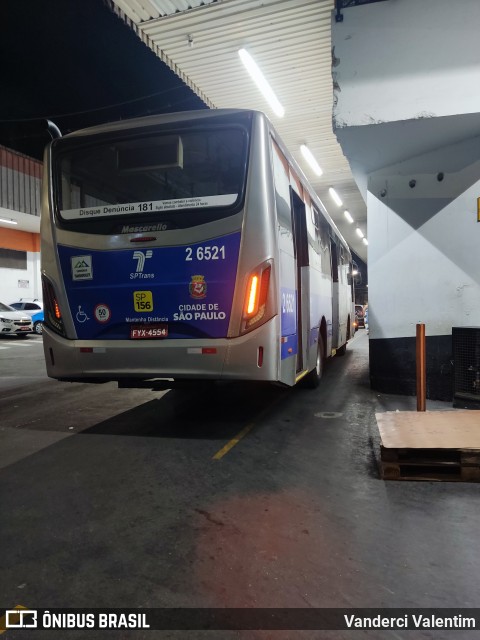Transcooper > Norte Buss 2 6521 na cidade de São Paulo, São Paulo, Brasil, por Vanderci Valentim. Número da foto: #11459374.