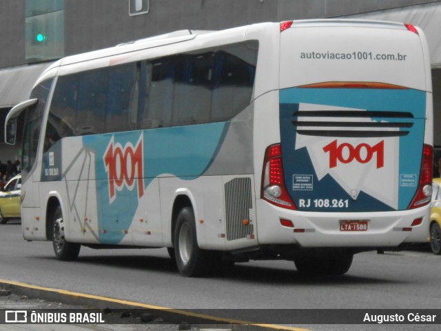 Auto Viação 1001 RJ 108.261 na cidade de Rio de Janeiro, Rio de Janeiro, Brasil, por Augusto César. ID da foto: 11462818.