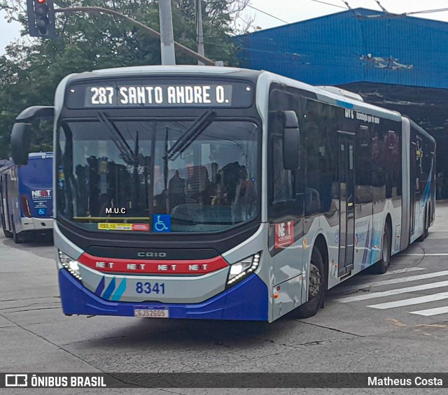 Next Mobilidade - ABC Sistema de Transporte 8341 na cidade de Diadema, São Paulo, Brasil, por Matheus Costa. Número da foto: #11463541.