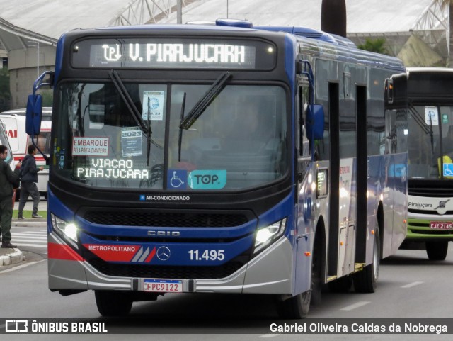 Viação Pirajuçara 11.495 na cidade de Barueri, São Paulo, Brasil, por Gabriel Oliveira Caldas da Nobrega. Número da foto: #11462912.