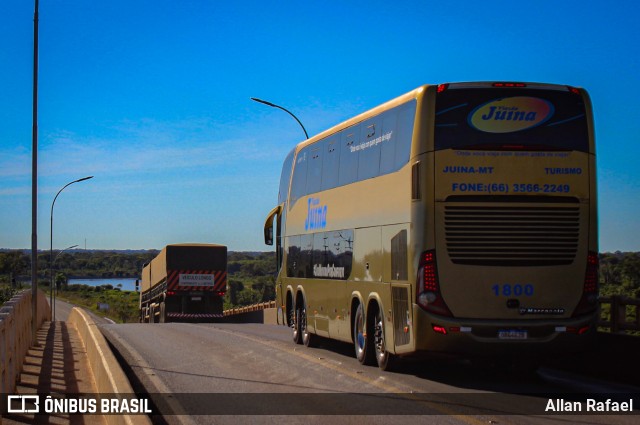 Viação Juína 1800 na cidade de Cáceres, Mato Grosso, Brasil, por Allan Rafael. ID da foto: 11462743.