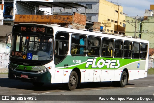 Transportes Flores RJ 128.162 na cidade de Nova Iguaçu, Rio de Janeiro, Brasil, por Paulo Henrique Pereira Borges. Número da foto: #11463830.
