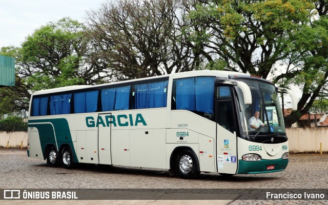 Viação Garcia 6984 na cidade de Londrina, Paraná, Brasil, por Francisco Ivano. ID da foto: 11464142.