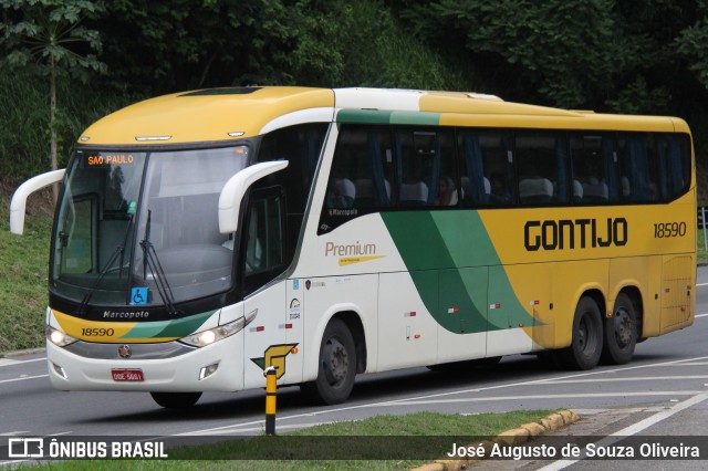 Empresa Gontijo de Transportes 18590 na cidade de Piraí, Rio de Janeiro, Brasil, por José Augusto de Souza Oliveira. Número da foto: #11463565.