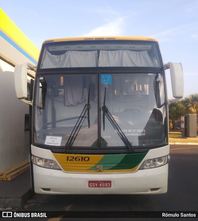 Empresa Gontijo de Transportes 12610 na cidade de Ribeirão Preto, São Paulo, Brasil, por Rômulo Santos. ID da foto: 11463216.