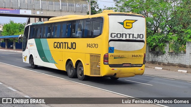 Empresa Gontijo de Transportes 14870 na cidade de Campinas, São Paulo, Brasil, por Luiz Fernando Pacheco Gomes. ID da foto: 11463779.