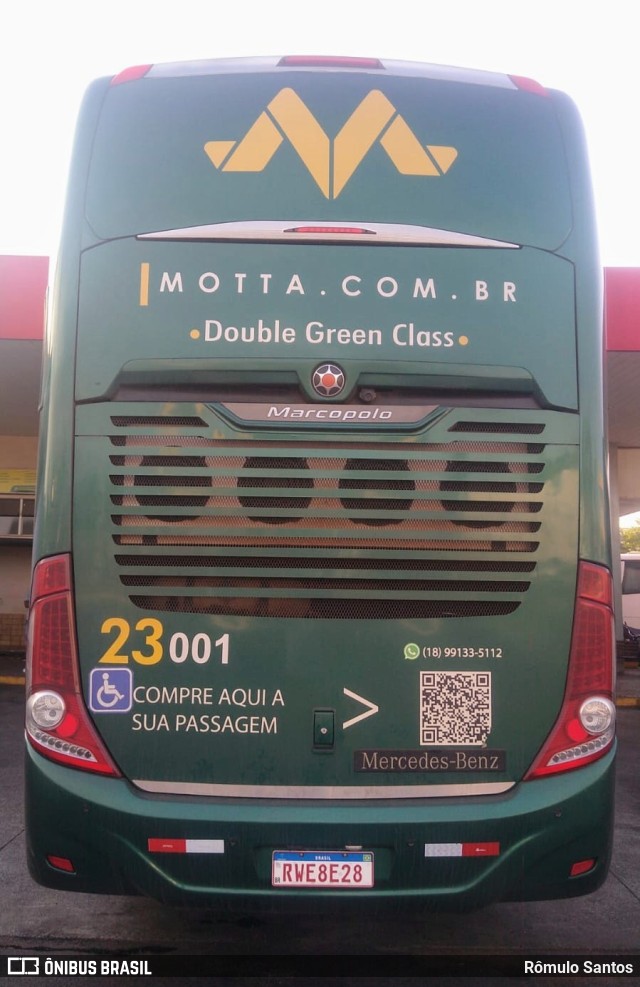 Viação Motta 23001 na cidade de Ribeirão Preto, São Paulo, Brasil, por Rômulo Santos. Número da foto: #11463280.