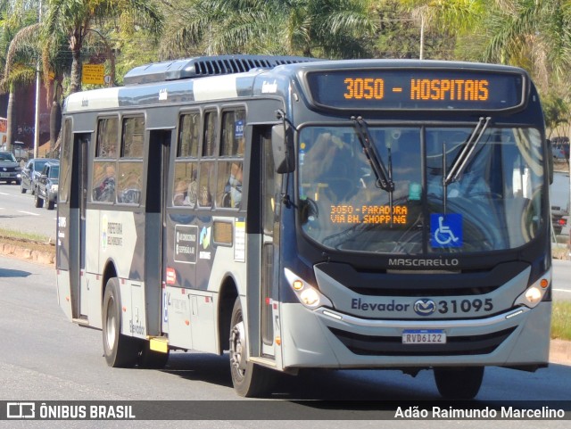 Bettania Ônibus 31095 na cidade de Belo Horizonte, Minas Gerais, Brasil, por Adão Raimundo Marcelino. ID da foto: 11467323.