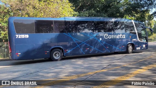 Viação Cometa 721519 na cidade de São Paulo, São Paulo, Brasil, por Fábio Paixão. ID da foto: 11464959.