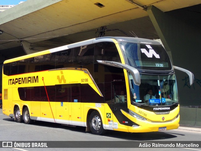 Viação Nova Itapemirim 50186 na cidade de Belo Horizonte, Minas Gerais, Brasil, por Adão Raimundo Marcelino. ID da foto: 11467134.