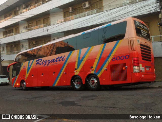 Rizzatti Turismo 6000 na cidade de Santa Maria, Rio Grande do Sul, Brasil, por Busologo Holken. Número da foto: #11466942.