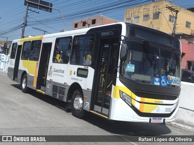 Viação Campo dos Ouros 3332 na cidade de Guarulhos, São Paulo, Brasil, por Rafael Lopes de Oliveira. Número da foto: #11467582.