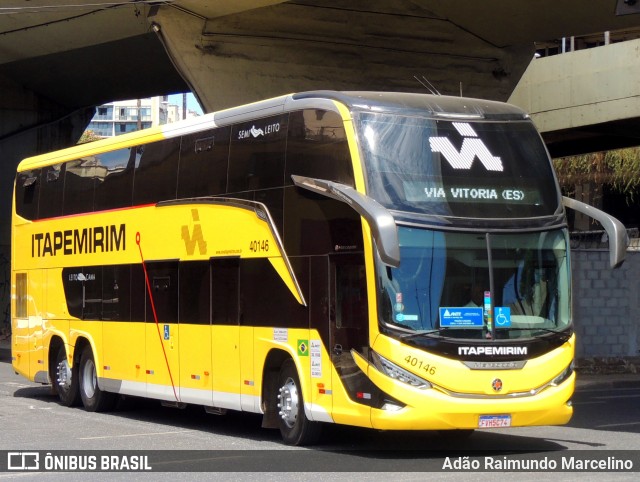 Viação Nova Itapemirim 40146 na cidade de Belo Horizonte, Minas Gerais, Brasil, por Adão Raimundo Marcelino. ID da foto: 11467104.