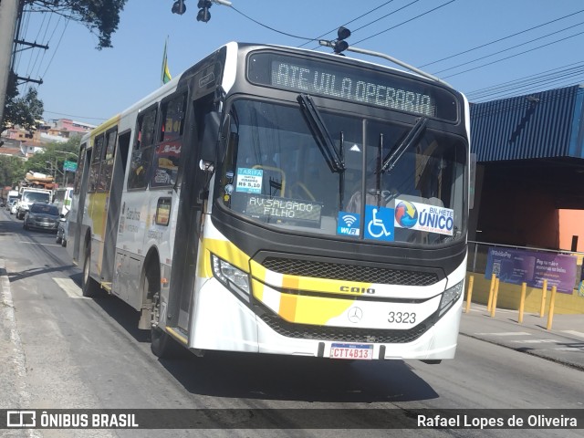 Viação Campo dos Ouros 3323 na cidade de Guarulhos, São Paulo, Brasil, por Rafael Lopes de Oliveira. Número da foto: #11465200.