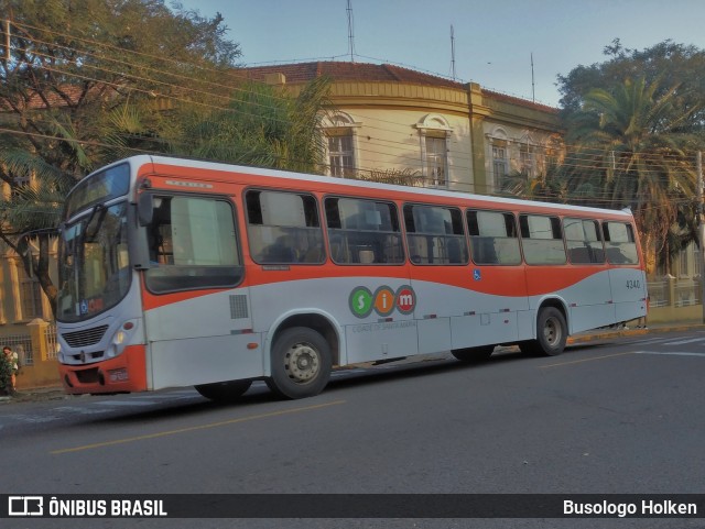 Expresso Medianeira 4350 na cidade de Santa Maria, Rio Grande do Sul, Brasil, por Busologo Holken. ID da foto: 11466936.