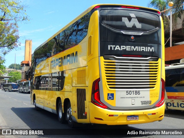 Viação Nova Itapemirim 50186 na cidade de Belo Horizonte, Minas Gerais, Brasil, por Adão Raimundo Marcelino. Número da foto: #11467174.