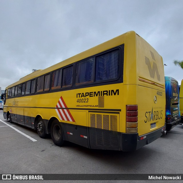 Viação Itapemirim 40023 na cidade de Barueri, São Paulo, Brasil, por Michel Nowacki. Número da foto: #11414275.