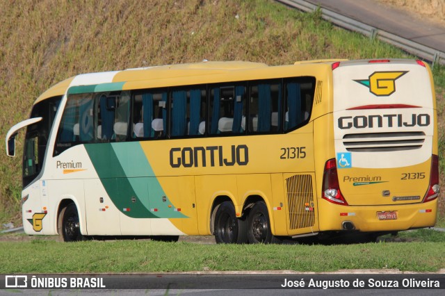 Empresa Gontijo de Transportes 21315 na cidade de Barra do Piraí, Rio de Janeiro, Brasil, por José Augusto de Souza Oliveira. ID da foto: 11415935.