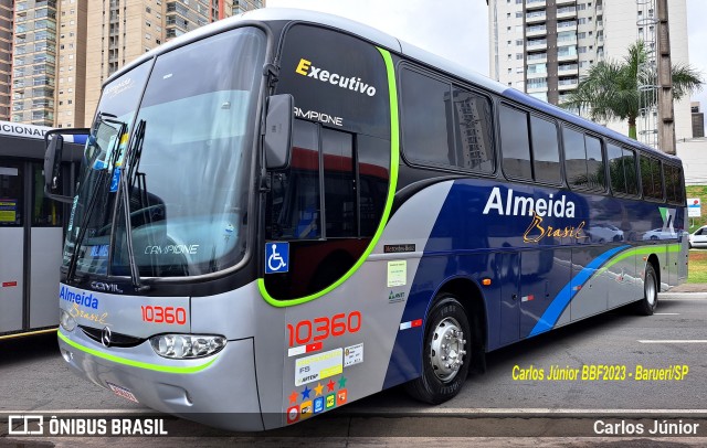 Viação Almeida Brasil 10360 na cidade de Barueri, São Paulo, Brasil, por Carlos Júnior. Número da foto: #11413624.